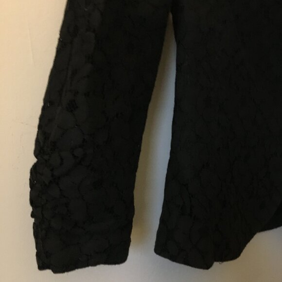 Vintage Y2K Groggy Cotton Lace Cropped Blazer Jacket - Picture 6 of 13